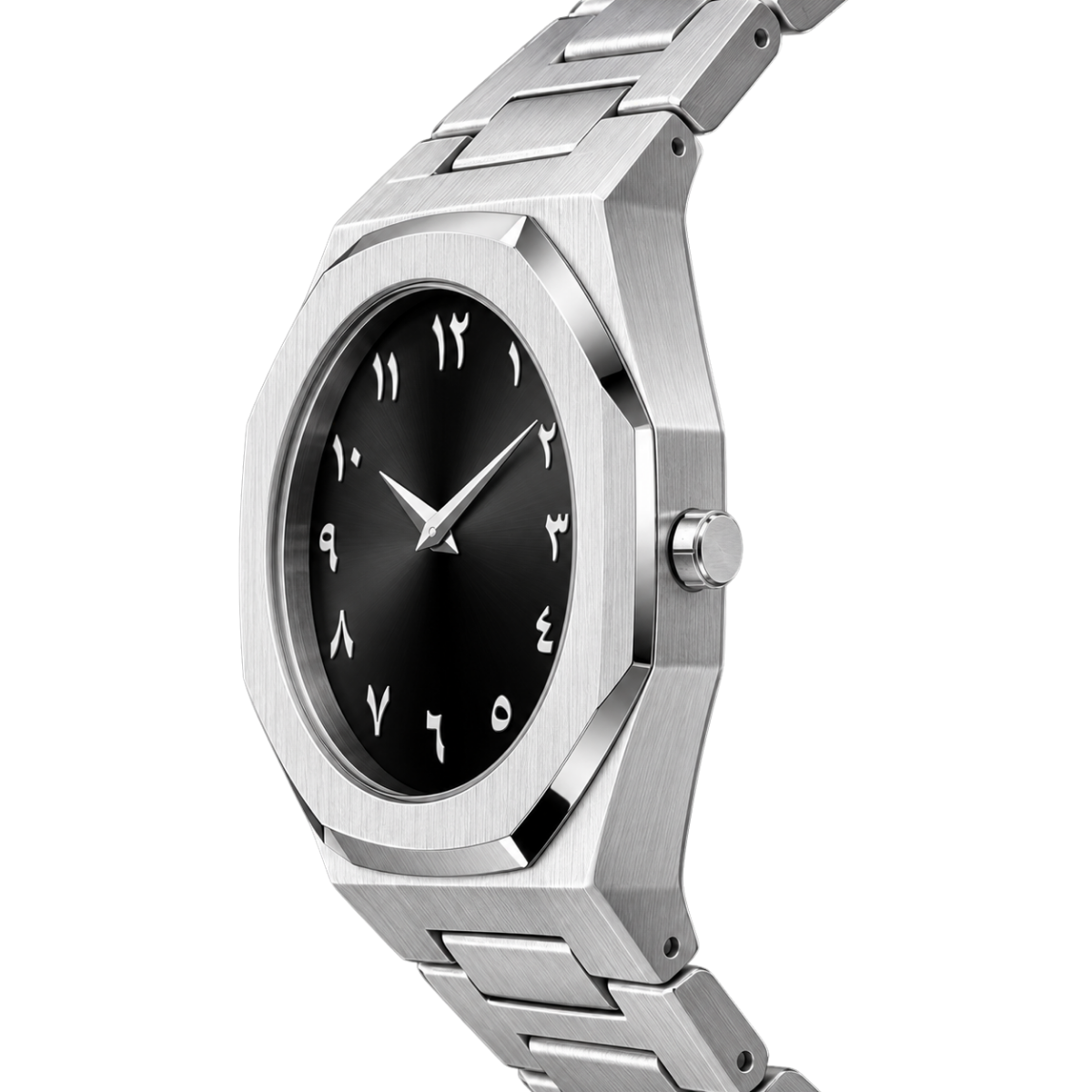 Relógio Masculino Base forte Silver Metal Prata