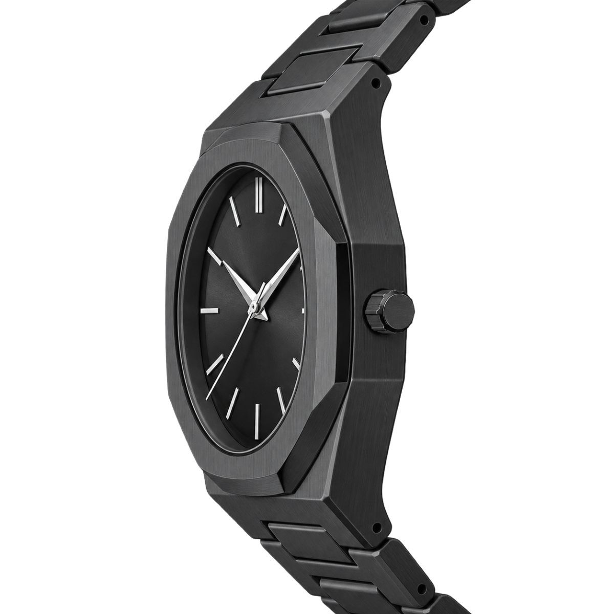 Relógio Masculino Base forte Silver Metal Prata