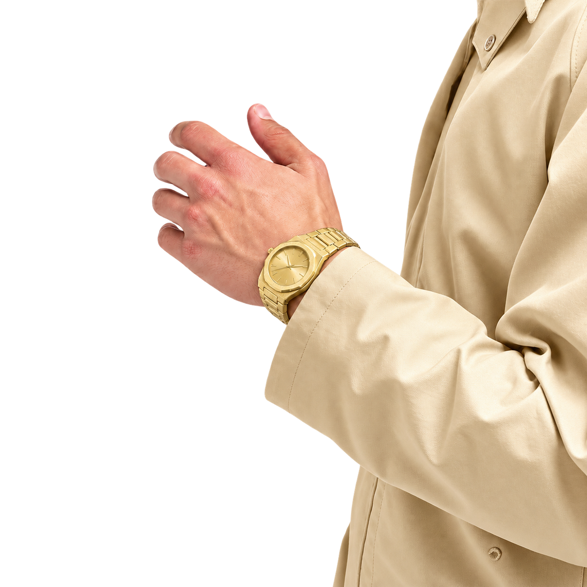 Relógio Masculino Base forte Silver Metal Prata