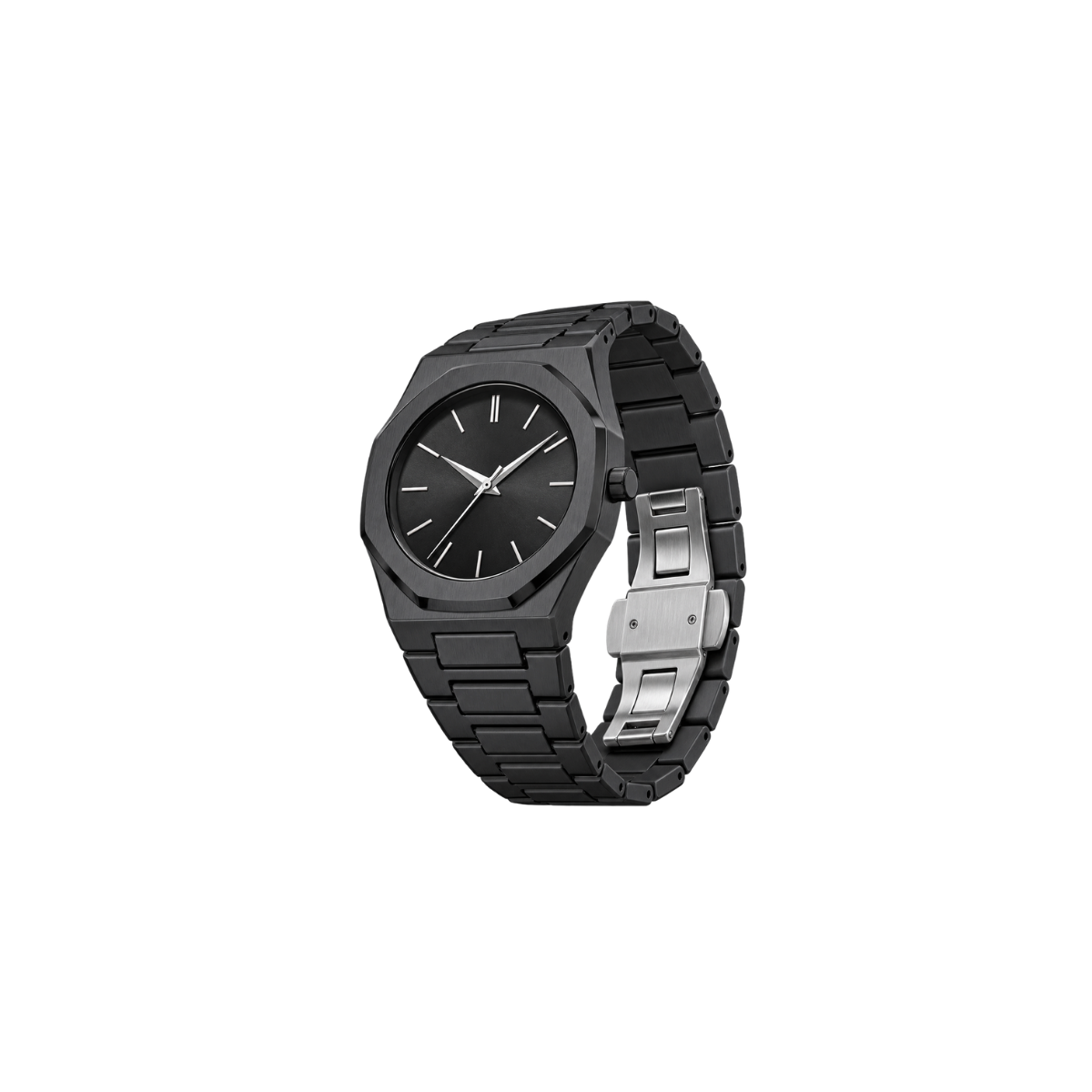 Relógio Masculino Base forte Silver Metal Prata
